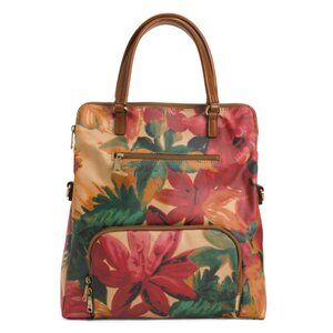 PATRICIA NASH Spring Multi Print Coated Fabric Karina Large Laptop Backpack